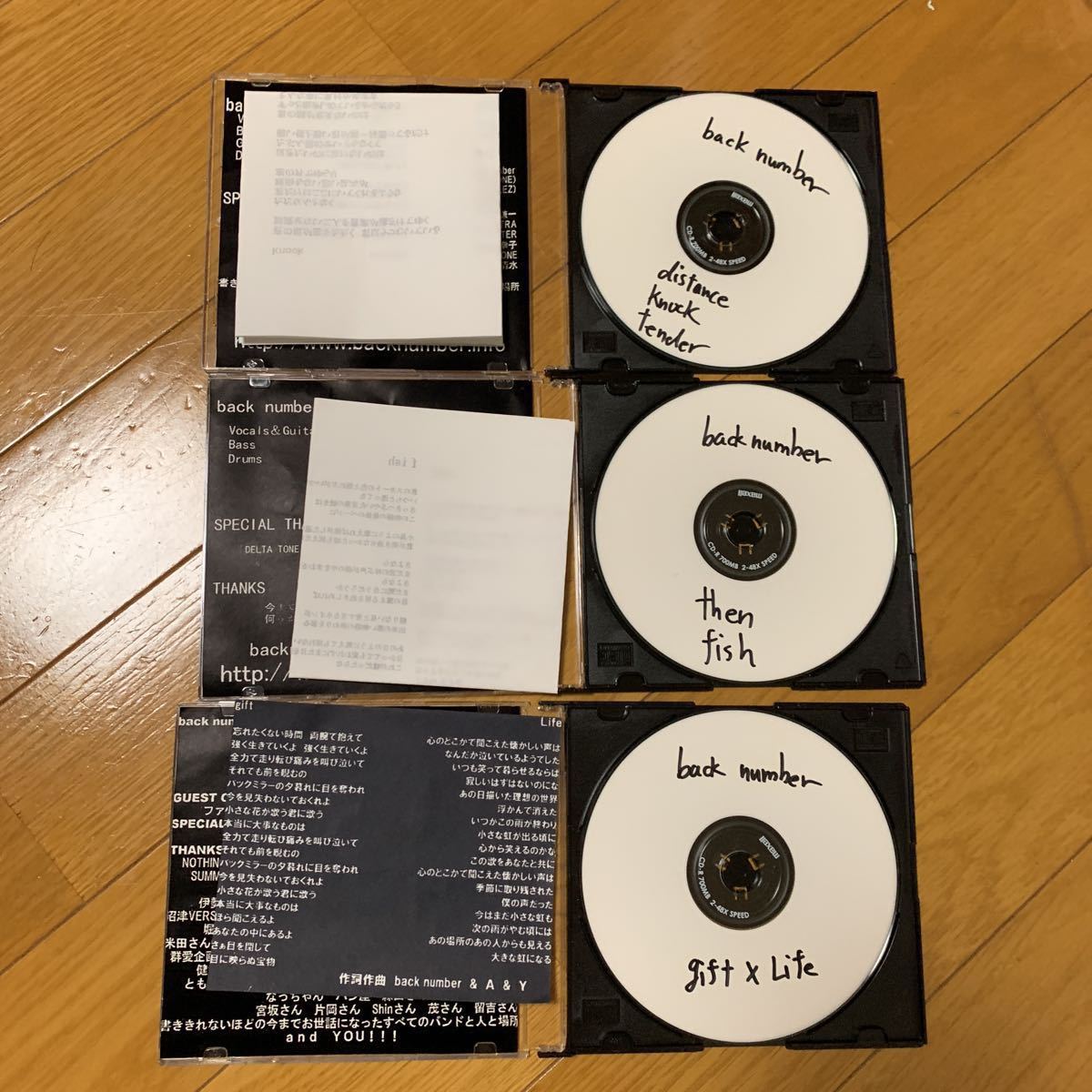 バックナンバー back number デモcd 4枚セット back number デモCD 音楽 CD 【公式通販】