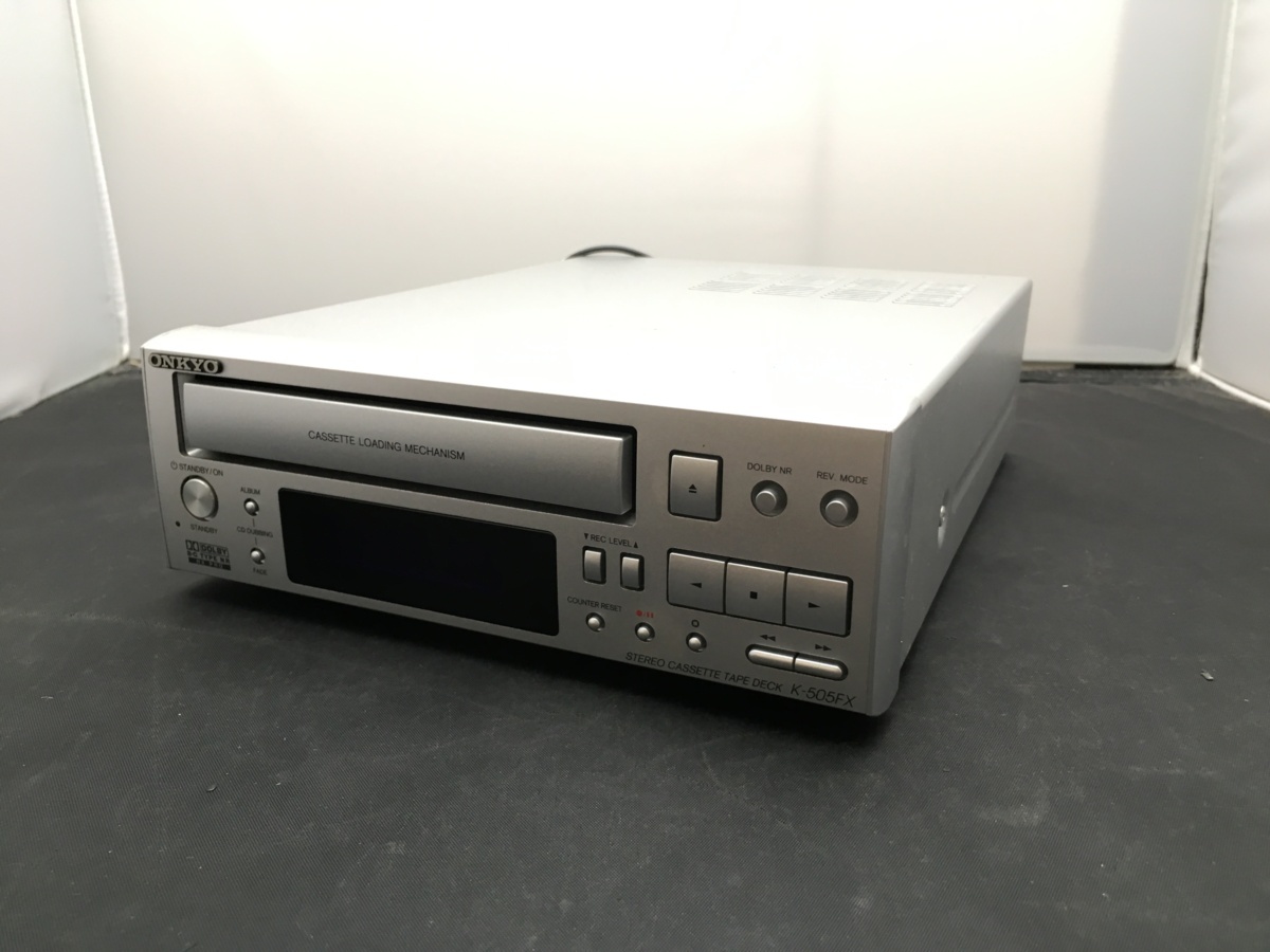 ONKYO オンキョー カセットテープデッキ K-505FX 動作品 ユーズド