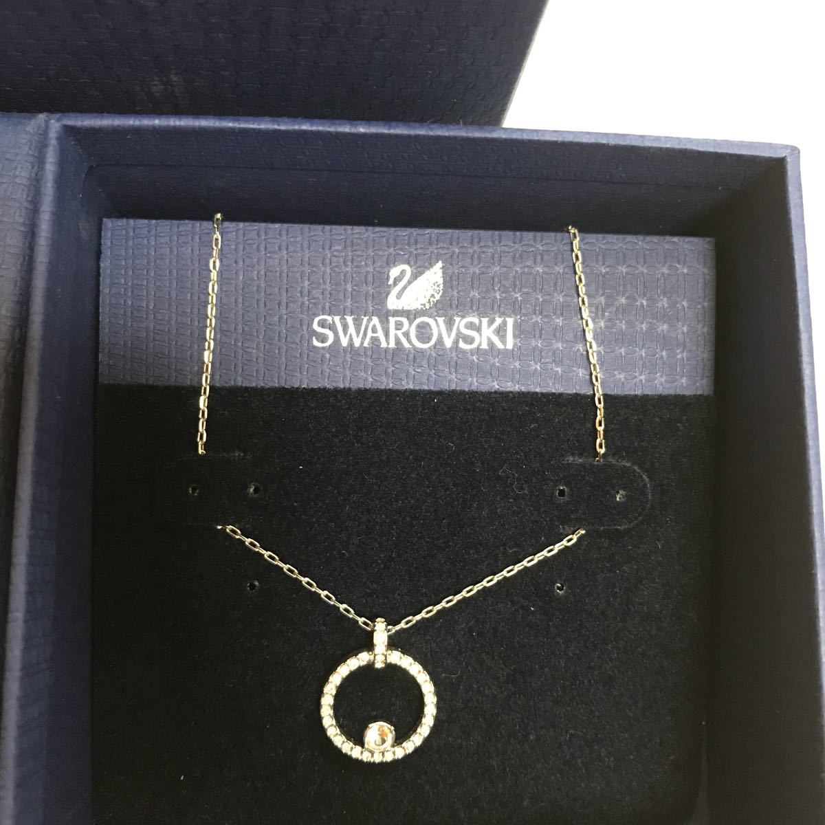 新品未使用 スワロフスキー ネックレス アクセサリー SWAROVSKI 5198686 CREATIVITY CIRCLE ペンダント レディース シルバー 箱あり_8