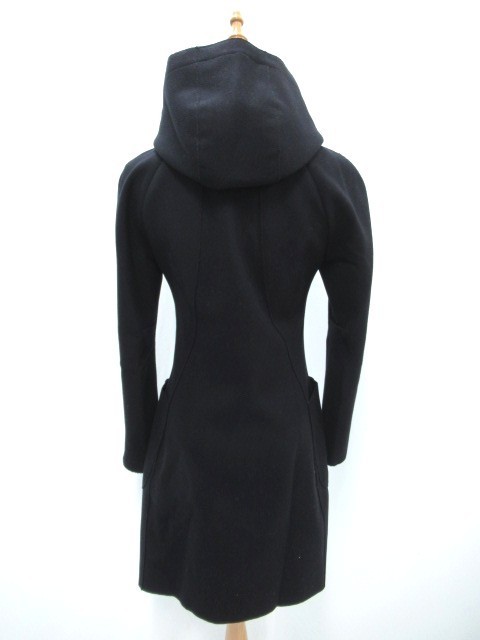 ☆Jil Sander/ジルサンダー フード付き ウールロングコート 32 