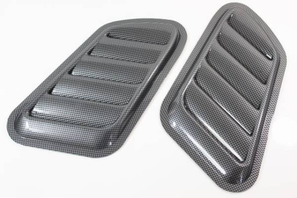 ボンネット 汎用ダミーダクトtype66 カーボン調 ブラック フロント リア サイド トヨタ ホンダ 日産 マツダ スバル 三菱 ダイハツ スズキ_2