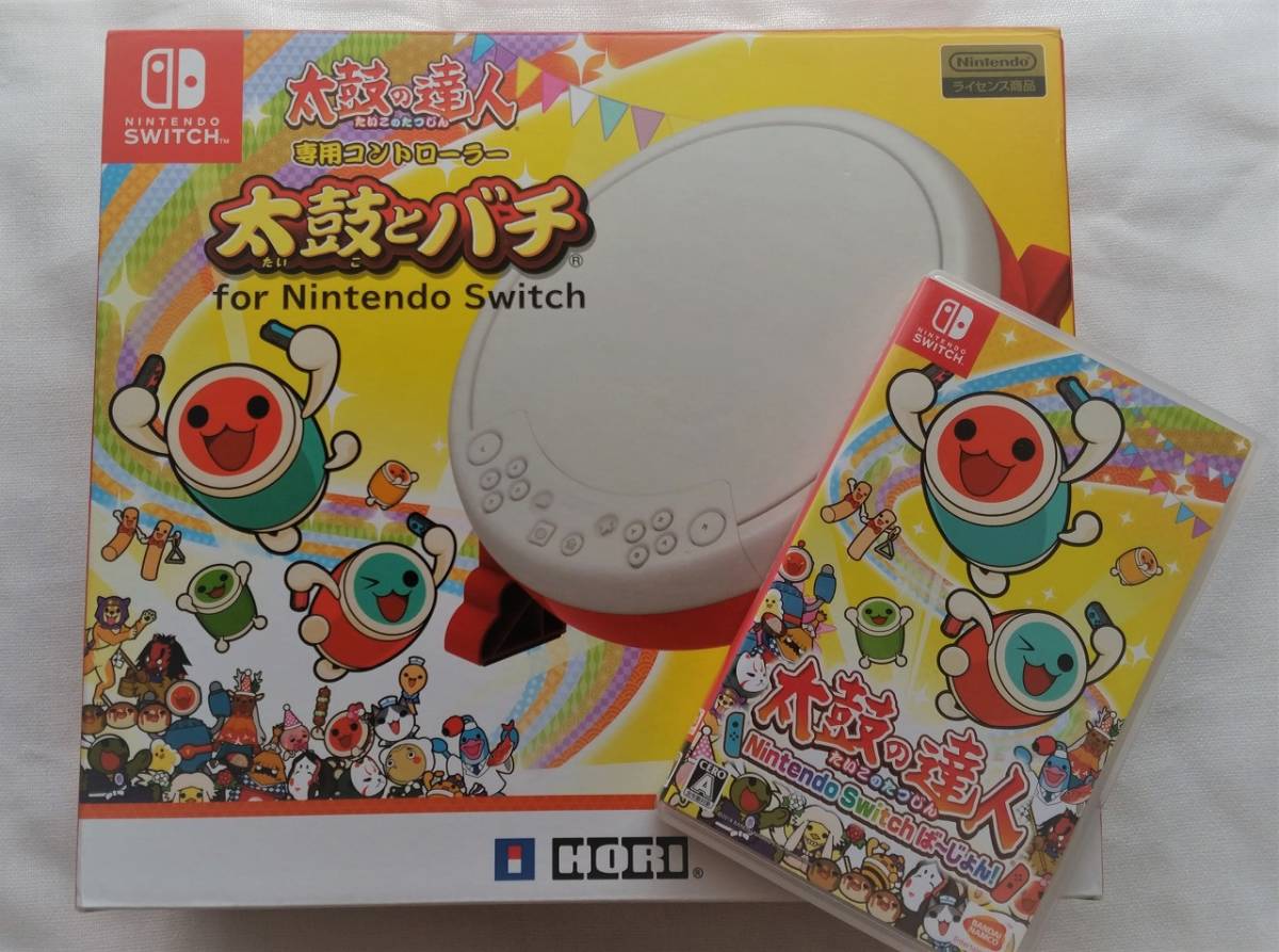美品 ◇ 太鼓の達人 ソフト ＆ 太鼓とバチ 専用コントローラーセット