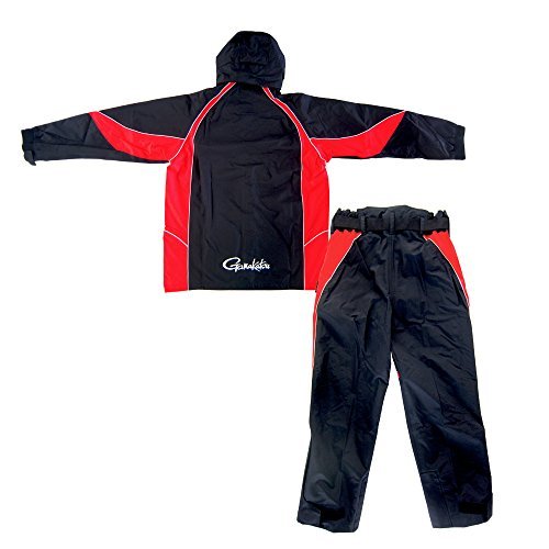 色ブラック サイズMedium がまかつ(Gamakatsu) レインウェア フィッシング スーツ M ブラック GM-3449