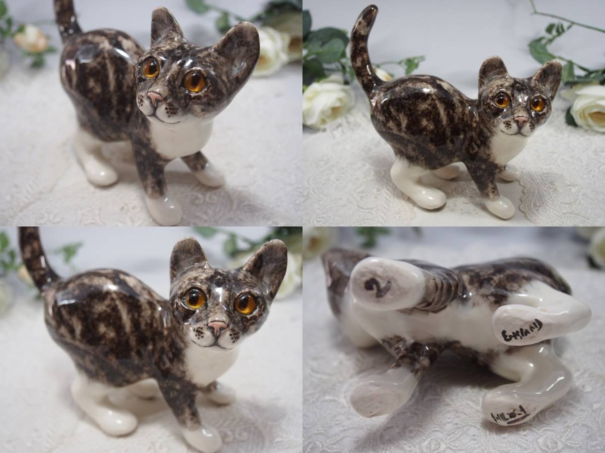 SOLD ウィンスタンレイキャット ケンジントンキャット キジ白猫 陶器 