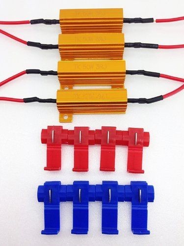 抵抗器 12V 50W 3Ω LED ウィンカー ハイフラ 防止 4個セット FM-435_1