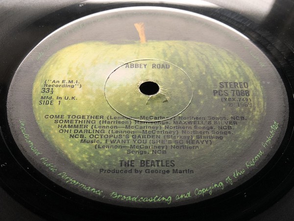 初盤! UKオリジナル HER MAJESTYなし☆BEATLES / ABBEY ROAD HER