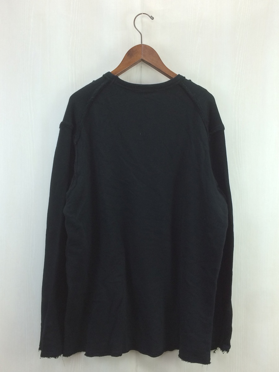 yohji yamamoto POUR HOMME◆16SS/×サイボーグ009/コラボ/長袖Tシャツ/3/コットン/BLK/無地