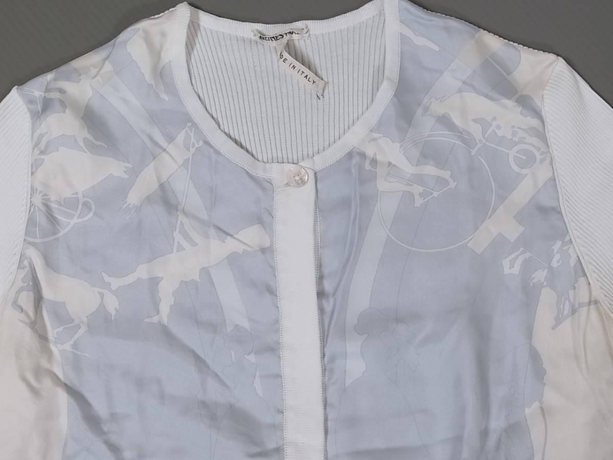 HERMES エルメス シルク×コットン カーディガン SM ファッション え