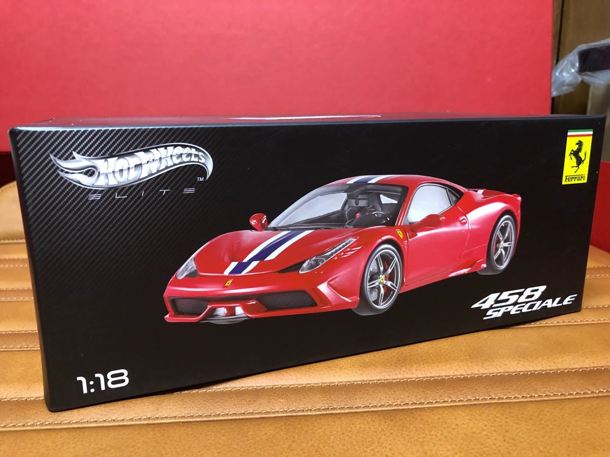 Hotweels ELITE 1/18 Ferrari 458 SPECIALE Red フェラーリ 458
