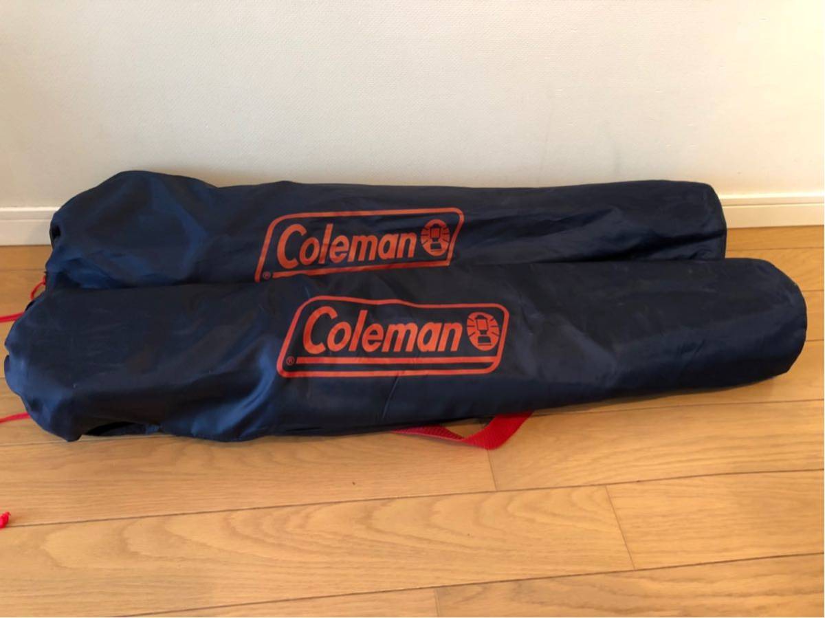美品 コールマン Coleman アームチェア 2脚セット ネイビー×レッド