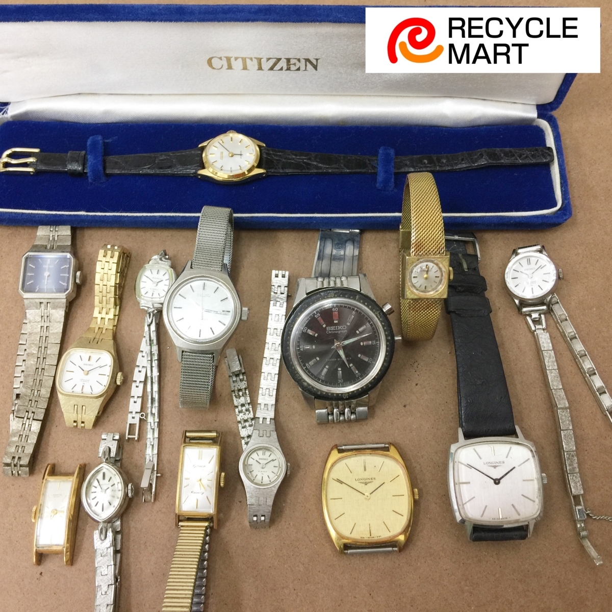 腕時計 まとめ 機械式 ジャンク SEIKO シチズン ロンジン 14本 【公式