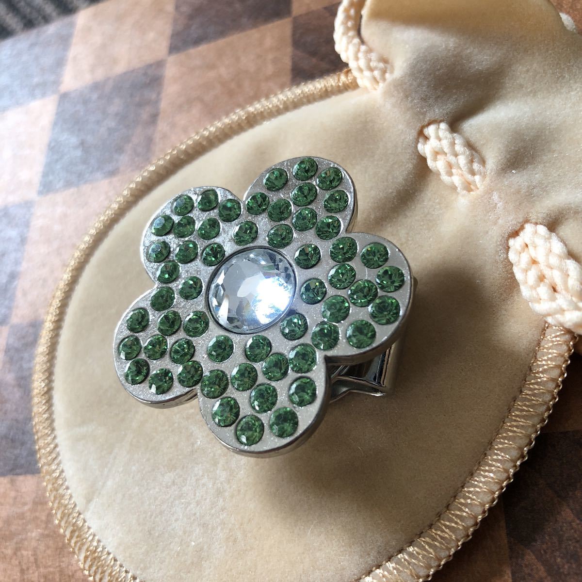 ゴルフマーカー ハットクリップ スワロフスキー 在庫処分_1