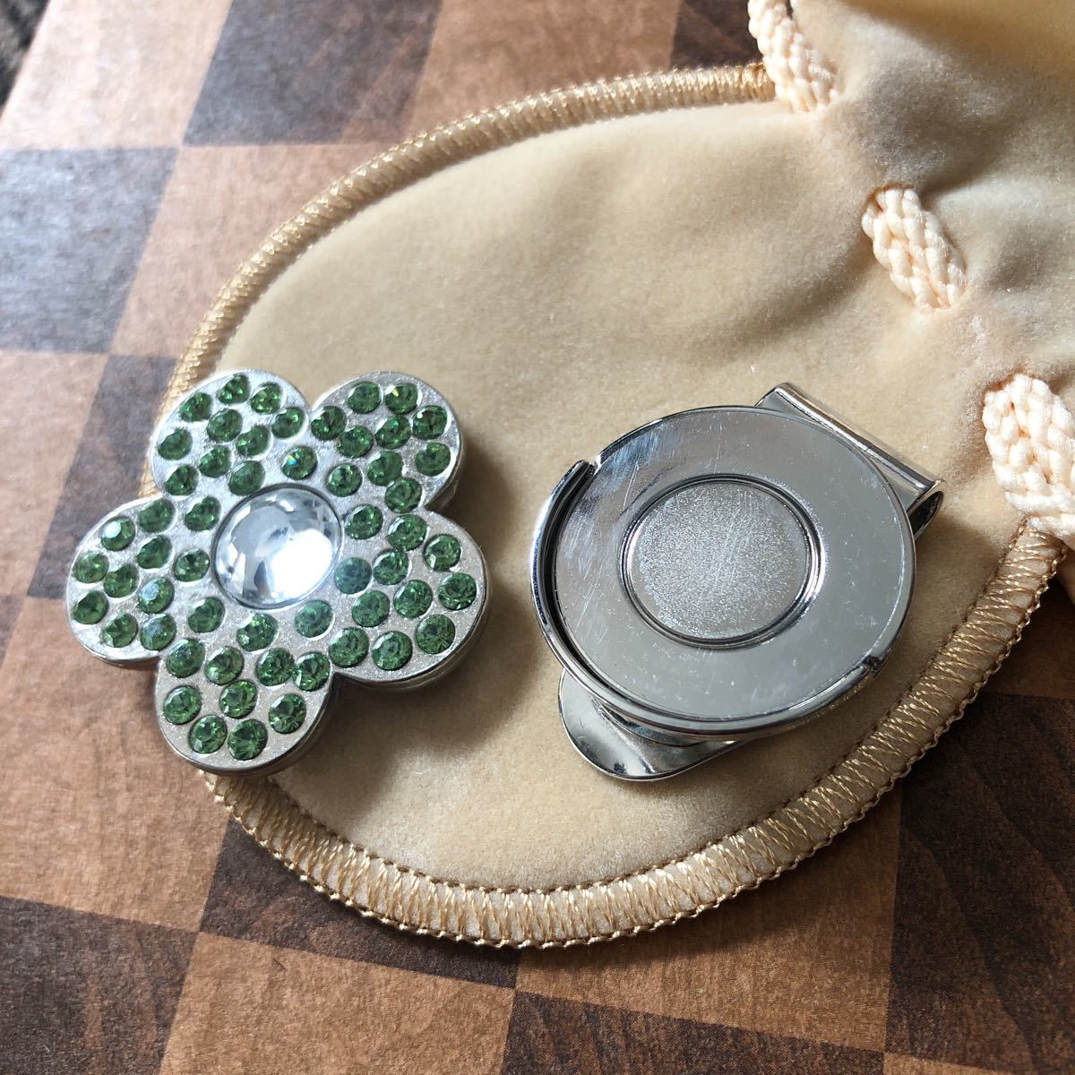 ゴルフマーカー ハットクリップ スワロフスキー 在庫処分_3