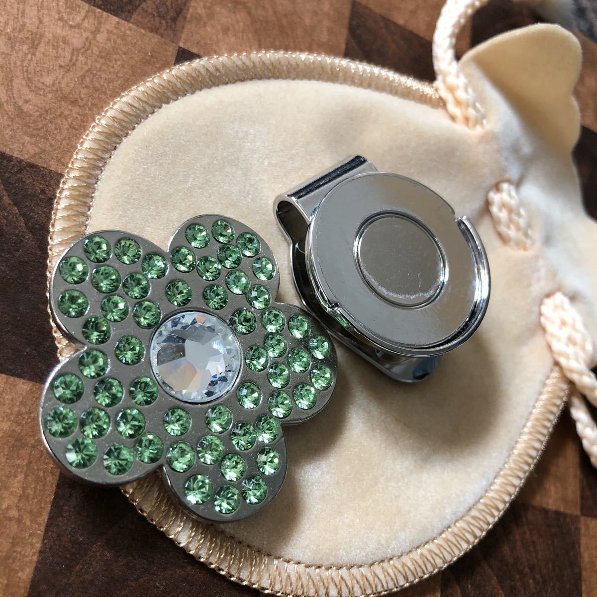 ゴルフマーカー ハットクリップ スワロフスキー 在庫処分_5