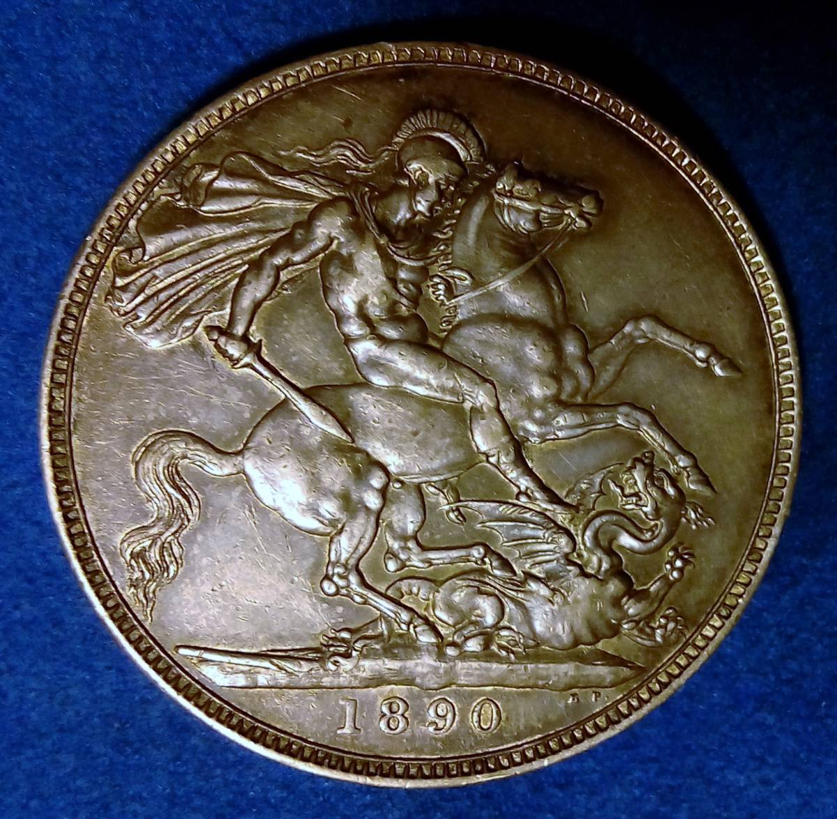イギリス1890年 ビクトリアジュビリーヘッド クラウン銀貨 