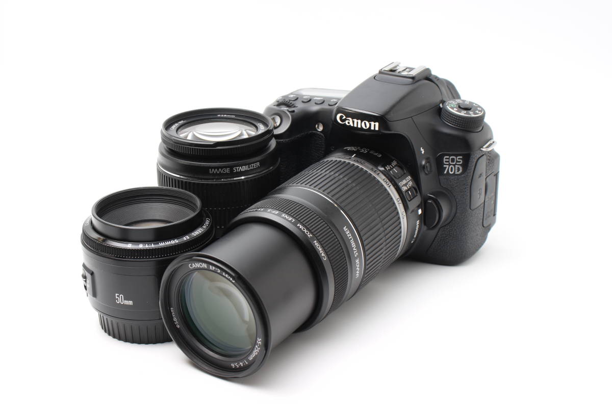 Canon EOS 70D ダブルレンズキット 限定1台【付属品多数