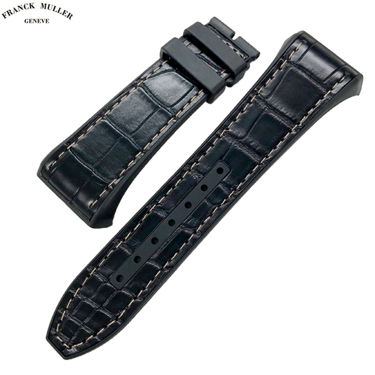 フランクミュラー 純正ベルト ヴァンガード V45用 クロコ＆ラバー