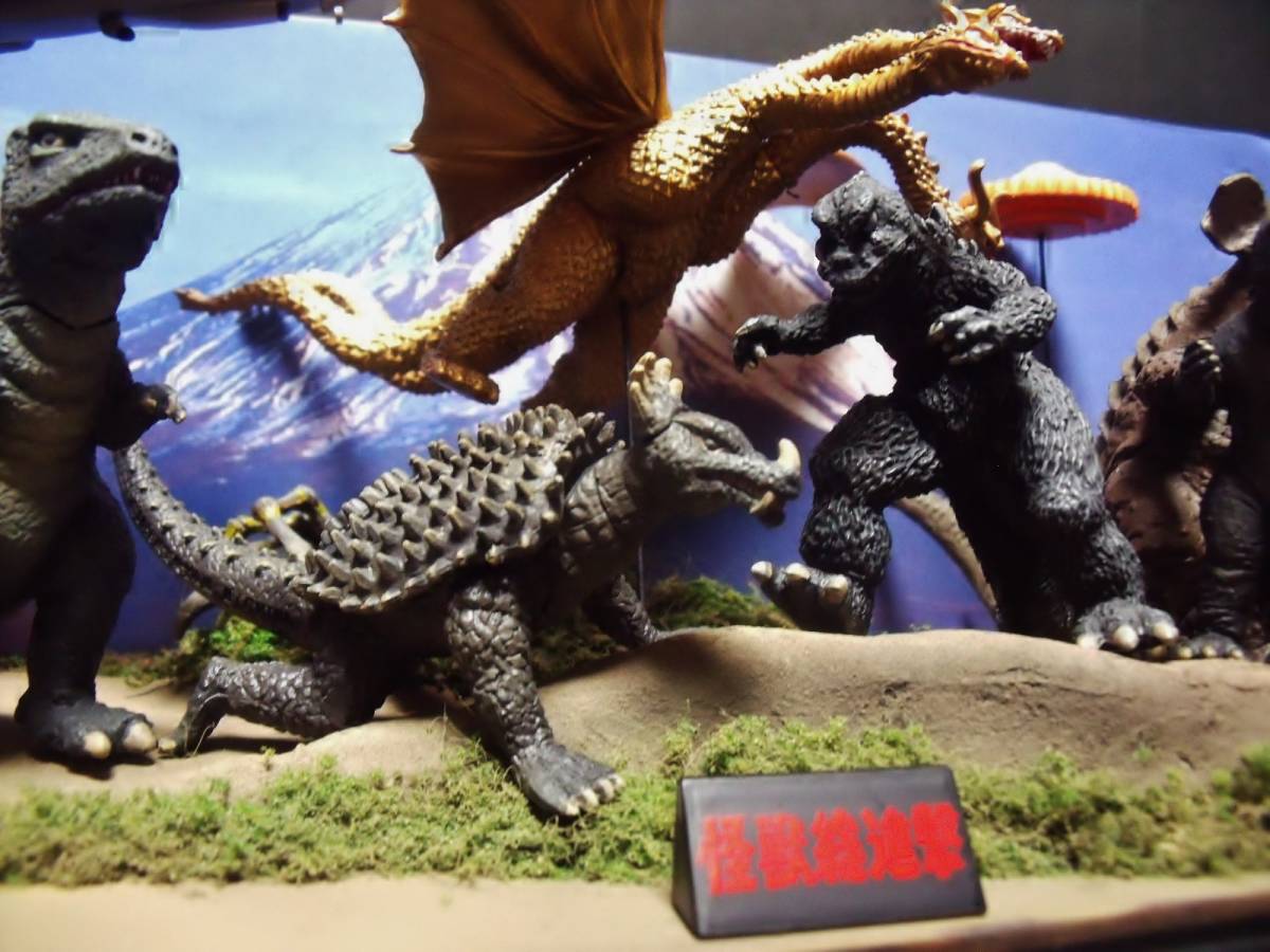 怪獣総進撃 ケースジオラマ ゴジラ（ゴジラ全集 HG エクスプラス 