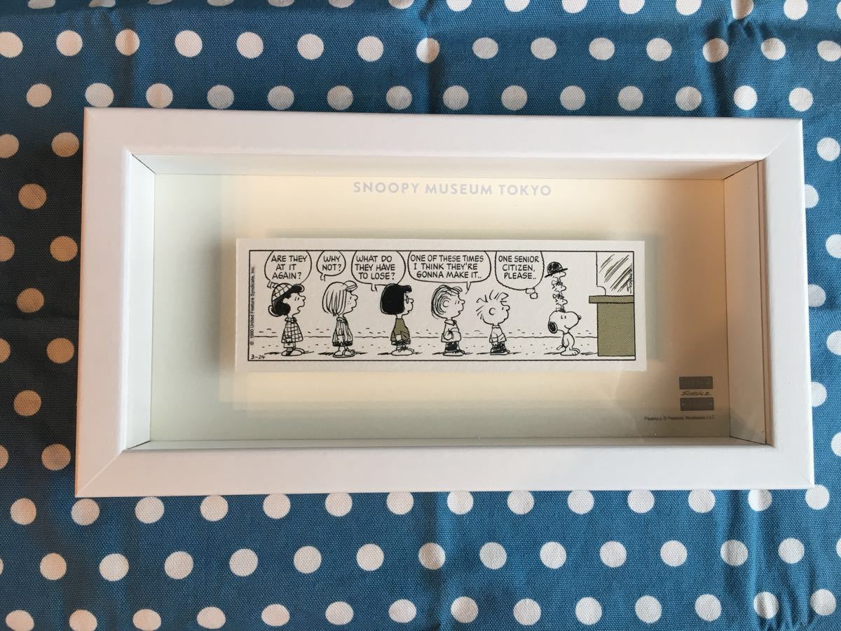 SNOOPY - スヌーピーミュージアム グッズ 原画ミニフレーム スヌーピー