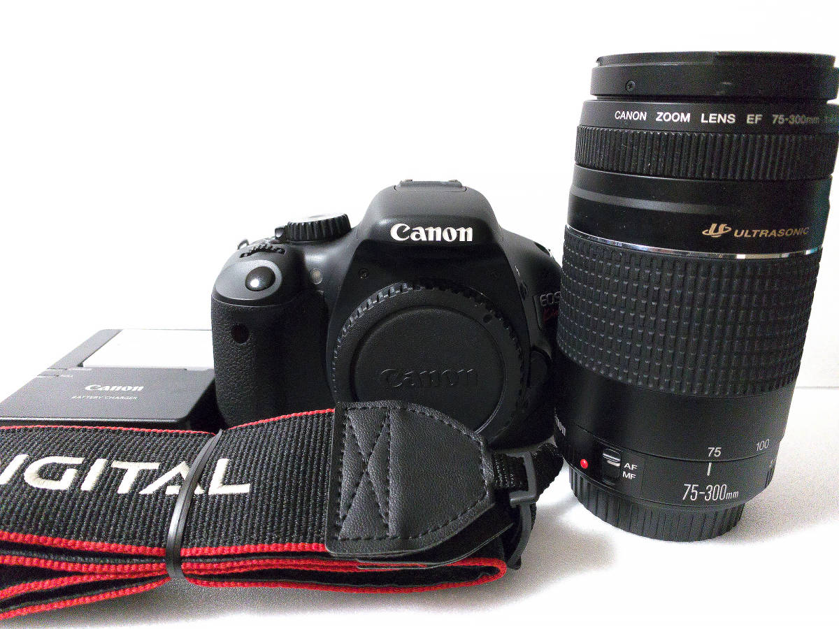 □ Canon キャノン EOS Kiss X4 ボディ【ほぼ新品】+ EF 75-300mm 4