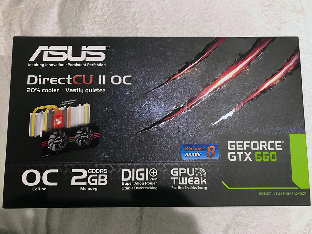 ☆ASUS☆Geforce GTX660 DC2O-2GD5 中古