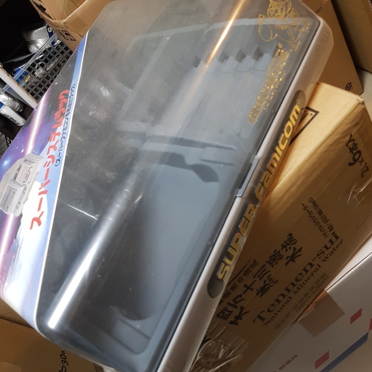 新品 スーパーファミコン システムラック 収納ケース
