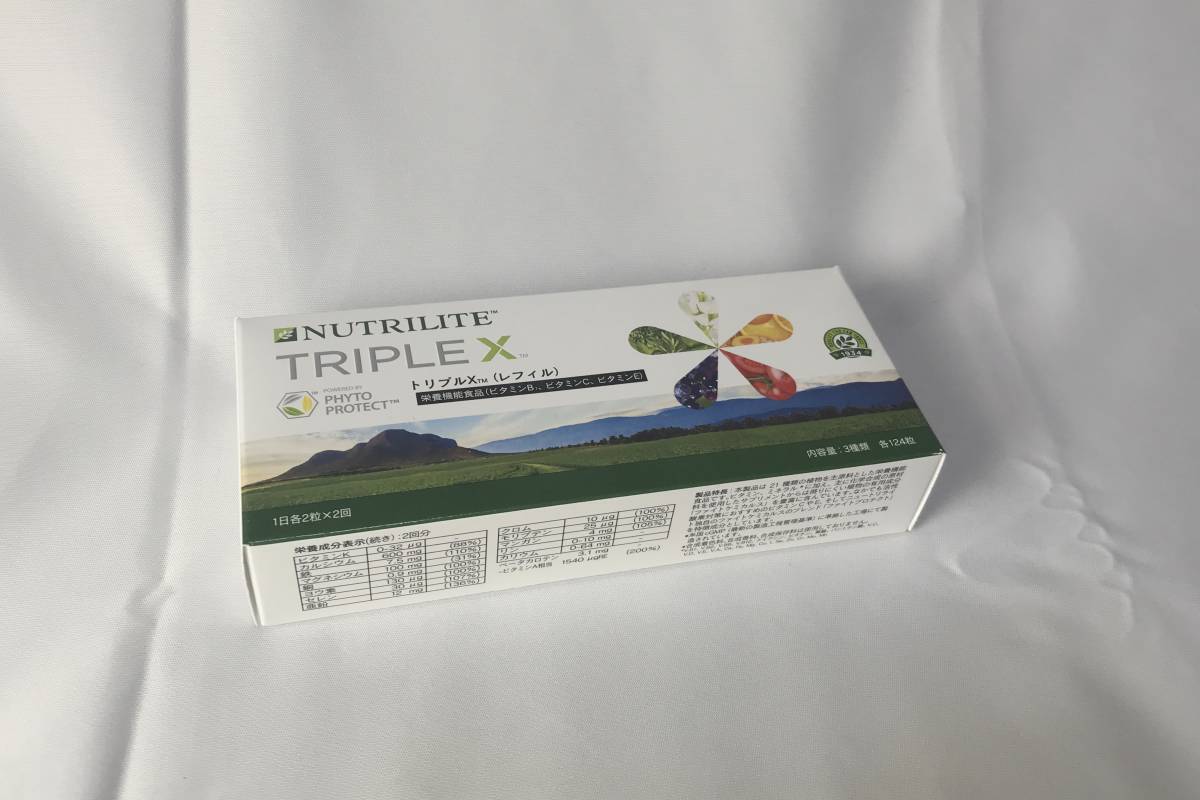 アムウェイ amway トリプルX レフィル 3種類 各124粒 ニュートリ 未開封発送！限定パッケージAmway nutrilite triple X  ✖️1 新品未使用】トリプルエックス レフィル 1箱 Amway (新パッケージ) アムウェイ トリプルX レフィル 3種類 各124粒【栄養機能食品  (ビタミンB1 ... アムウェイ　トリプルX レフィル