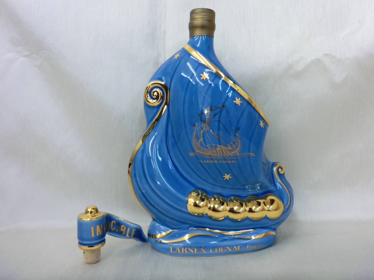 Cognac Larsen Invincible 陶器ボトル　２本セット Cognac Larsen Invincible 陶器ボトル 2本セット Yahoo!オークション