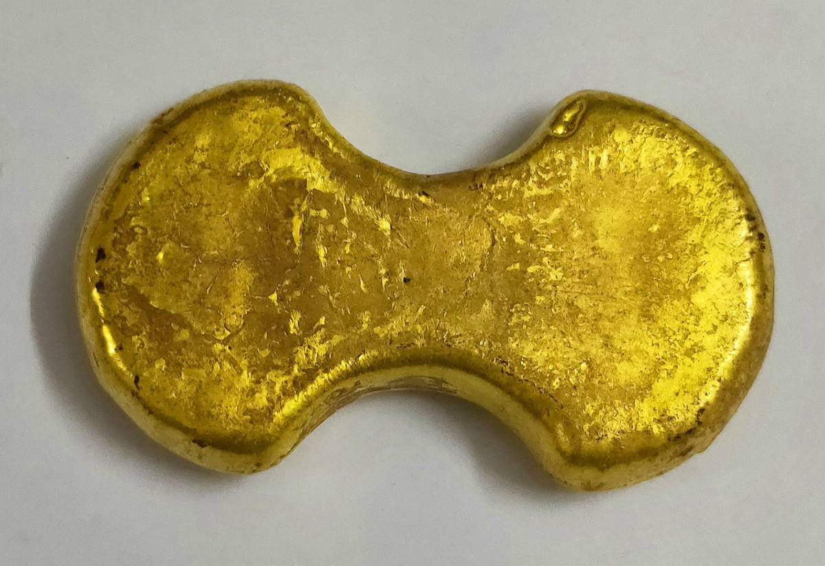 中国清時代古銭 天津 正興 寶 十分金 金貨 73.3mm 202.6g