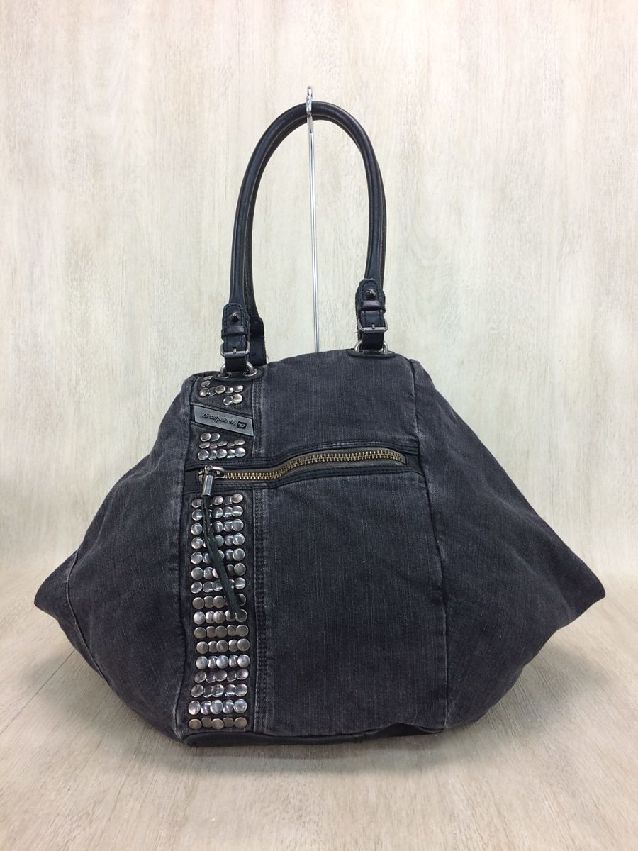 【超激得，豊富な】 DIESEL トートバッグ/デニム/BLK(トートバッグ)｜売買されたオークション情報、yahooの商品情報をアーカイブ公開 - オークファン トートバッグ