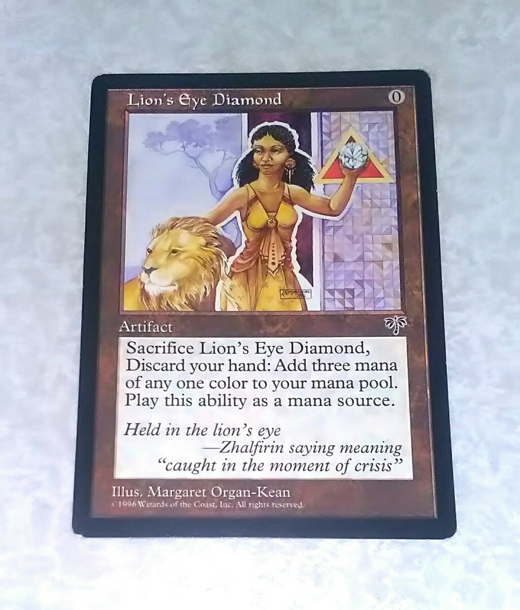 ライオンの瞳のダイアモンド MTG Eye Diamond Lion's 1枚 英語 英語版