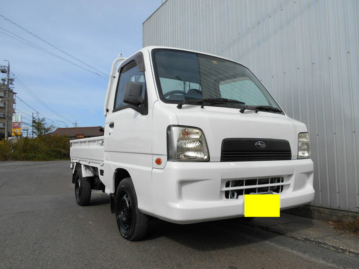 Ｈ１６年　サンバートラック　ＴＢ４ＷＤ　エアコン　パワステ　ＣＤ　車検満タン！