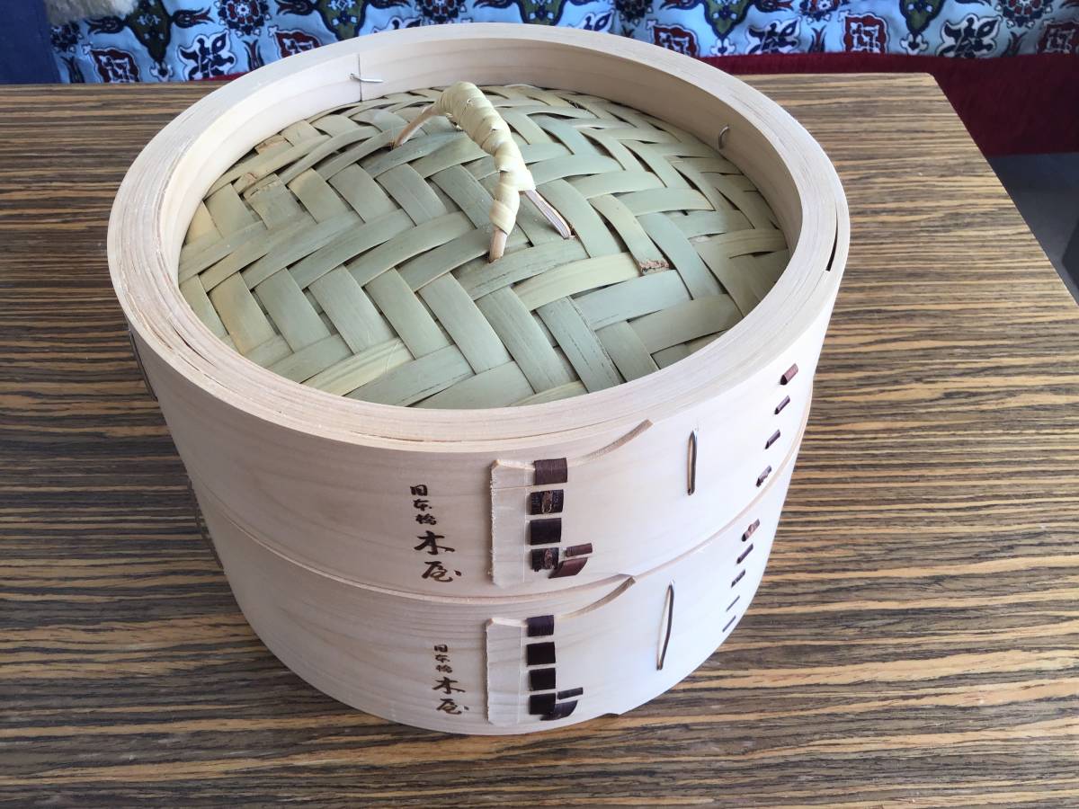 送料無料！！ 中華 セイロ 未使用品 木屋製 檜 高級 せいろ