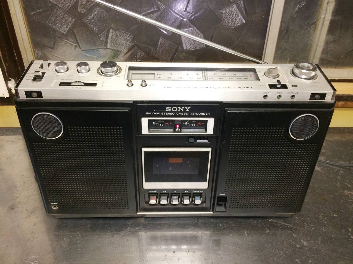 CF-6500 ソニー SONY ラジカセ 昭和レトロ ジルバップ Stereo 動作