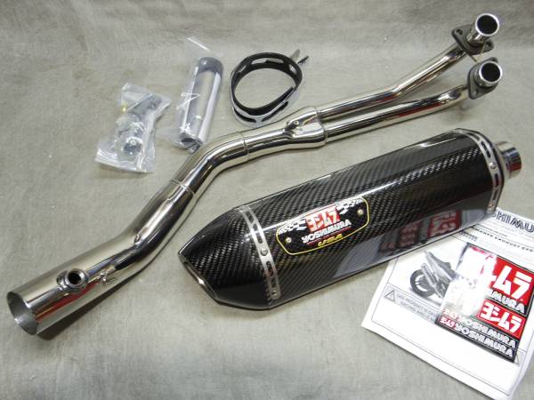 TMAX500 USヨシムラ カーボンエンド T-MAX500 マフラー ☆T-MAX500 /530 USヨシムラ R77 カーボン フルエキゾースト 【公式通販】