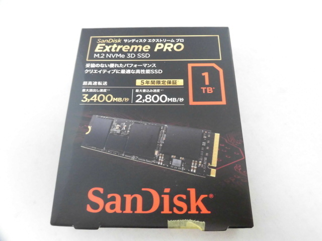 ジャンク品○SanDisk 内蔵SSD M.2-2280 / 1TB / SSD Extreme Pro