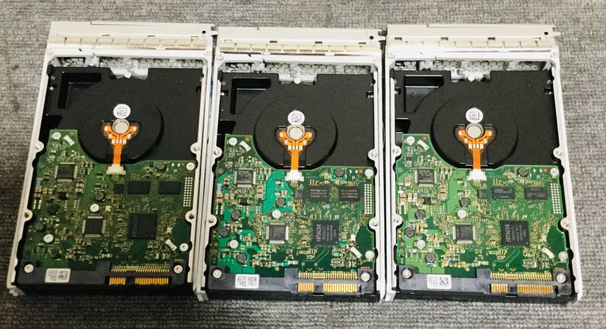 N28-L-65-③ HGST 15K SAS 600GB 3.5インチ HDD 3点セット 【現状お