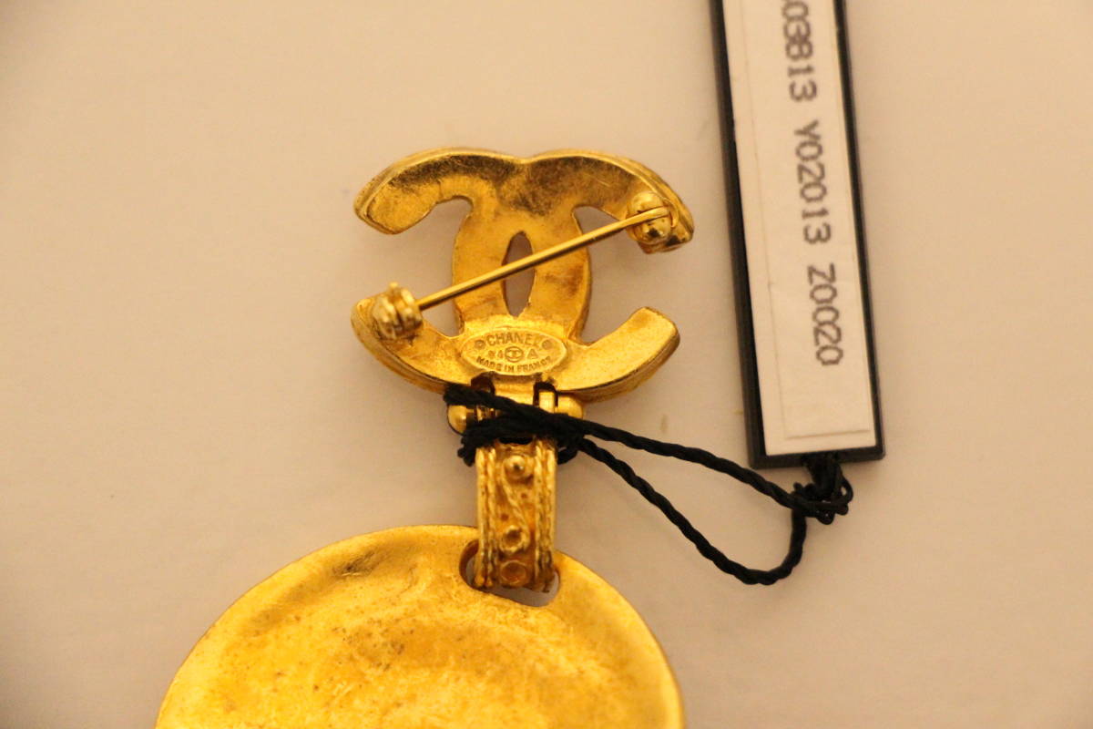 シャネル ココマーク 31 RUE CAMBON PARIS ラウンド ブローチ ゴールド