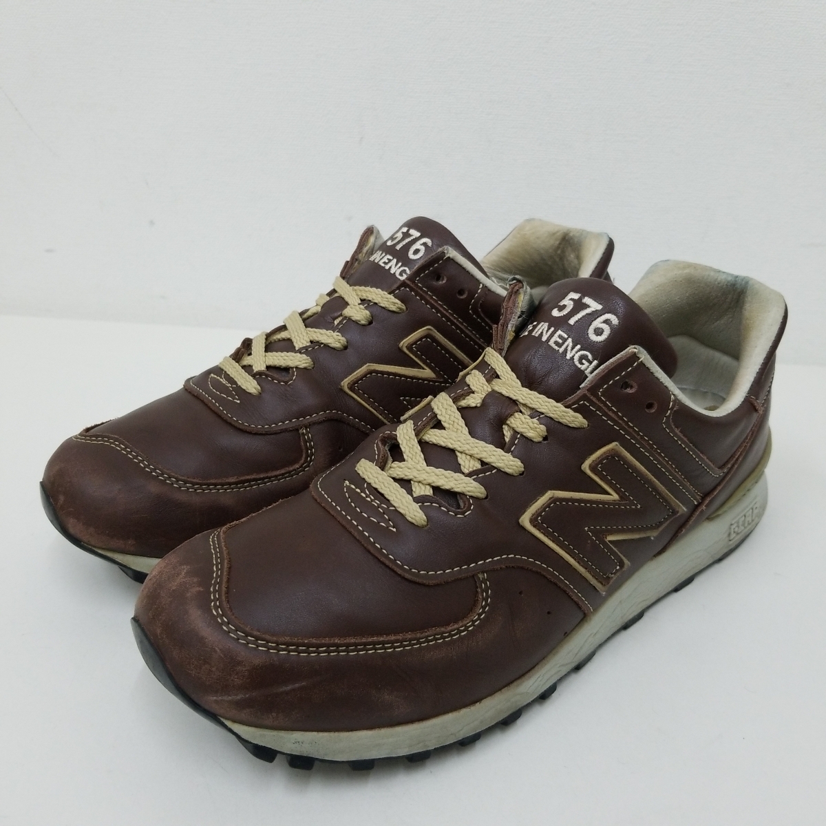 HOT，2025 New balance ニューバランス レザースニーカー UK9 US9.5 約 27.5㎝ M576 ブラウン イングランド製 アメカジ モデル(27.5cm)｜売買されたオークション情報、yahooの商品情報をアーカイブ公開 - オークフ 27.5cm