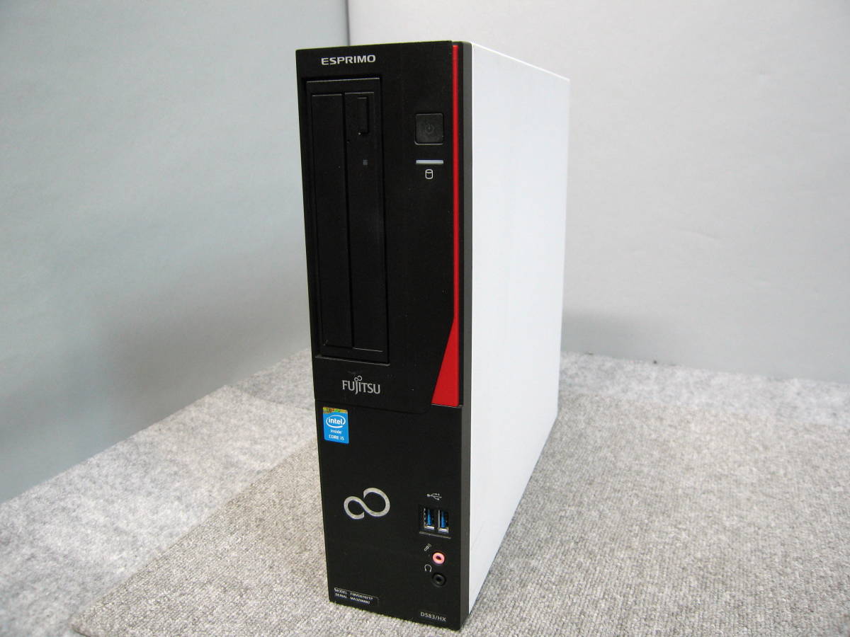 限定セール，定番人気 FUJITSU ESPRIMO D583/HX FMVD0702TP Core i5-4570 3.20GHｚ 4GB/500GB Bios起動 OSなし 品(パソコン単体)｜売買されたオークション情報、yahooの商品情報をアーカイブ公開 - オークファン 富士通