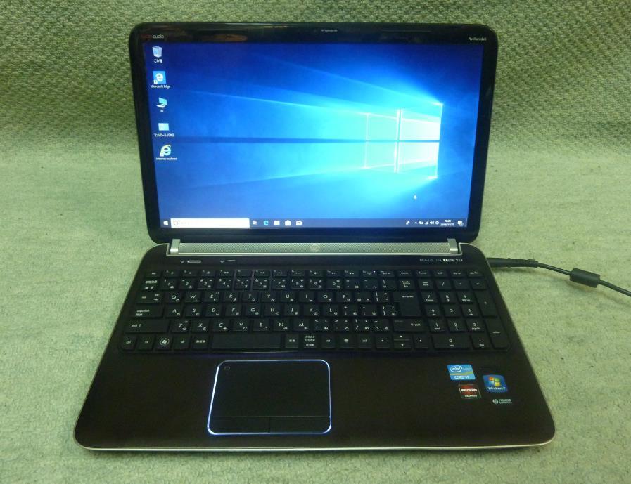 HP Pavilion dV6 ★ Core i7-2760QM 4コア/メモリ8GB/新品SSD240GB/office/15インチ/HDMI/無線LAN/Win 10/Windows 7 Home Premium 64bit