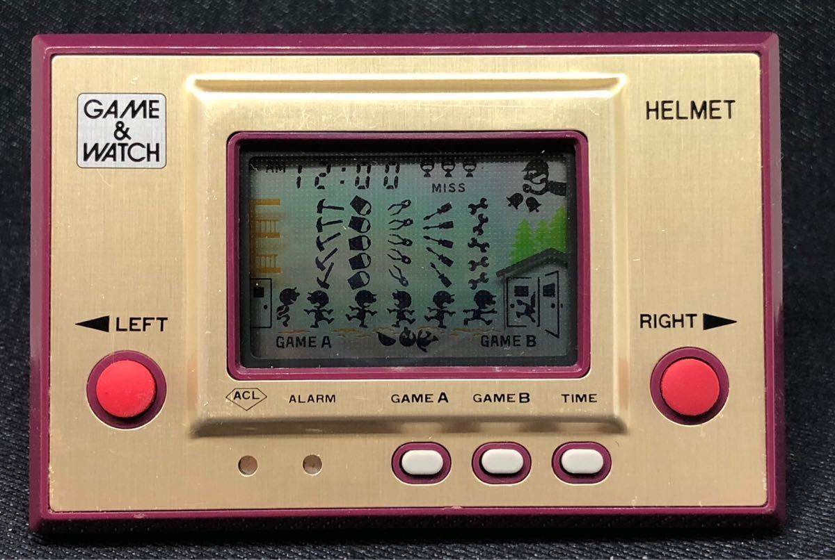 ヘルメット 任天堂 GAME&WATCH ゲームウォッチ HELMET レトロ 