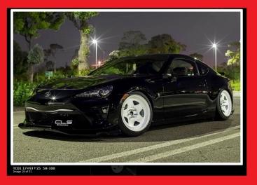 【特価！送料無料/CLS TC01】★17inch 9.0J（9J × 17インチ) PCD100/5H inset＋25【2本セット】迫力の段付ディープリム/スチールホイール