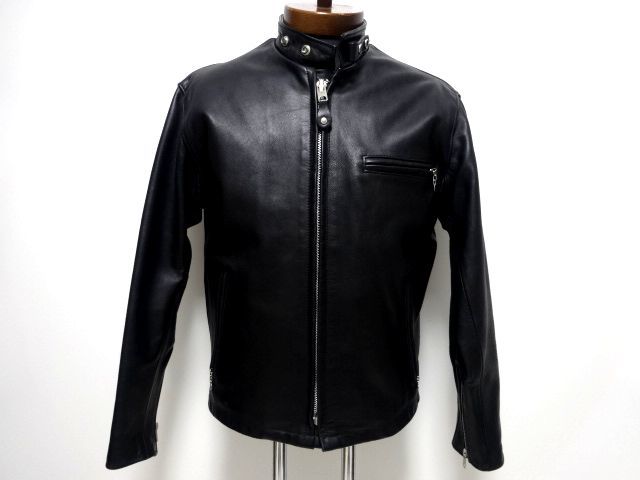 SCHOTT 641 SINGLE RIDERS JACKET 40 size / ショット 立ち襟 シングル 