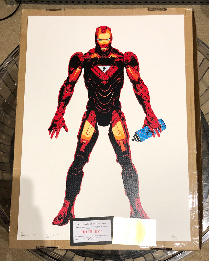 希少！本物！2018年 世界限定100枚 DEATH NYC アイアンマン Iron Man