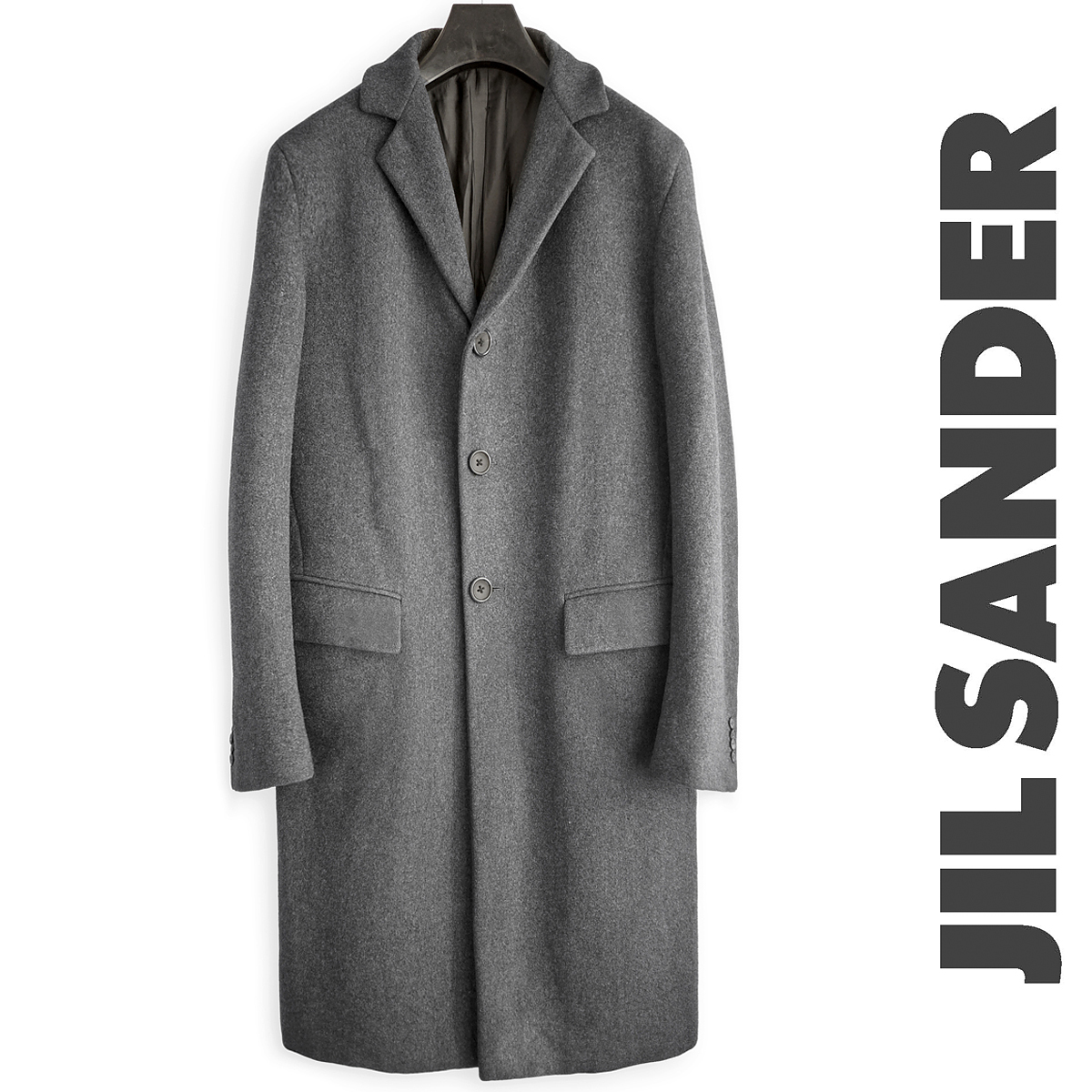 正規品 size46 ジルサンダー JIL SANDER チェスターコート ジャケット