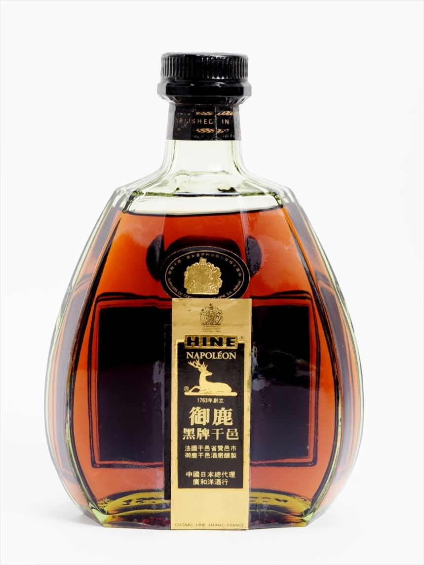 ブランデー HINE EXTRA COGNAC 鹿ボトル 金 未開栓 ウイスキー HINE