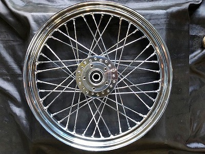 19インチ 2.5J 40本スポーク クローム スポークホイール ハーレー