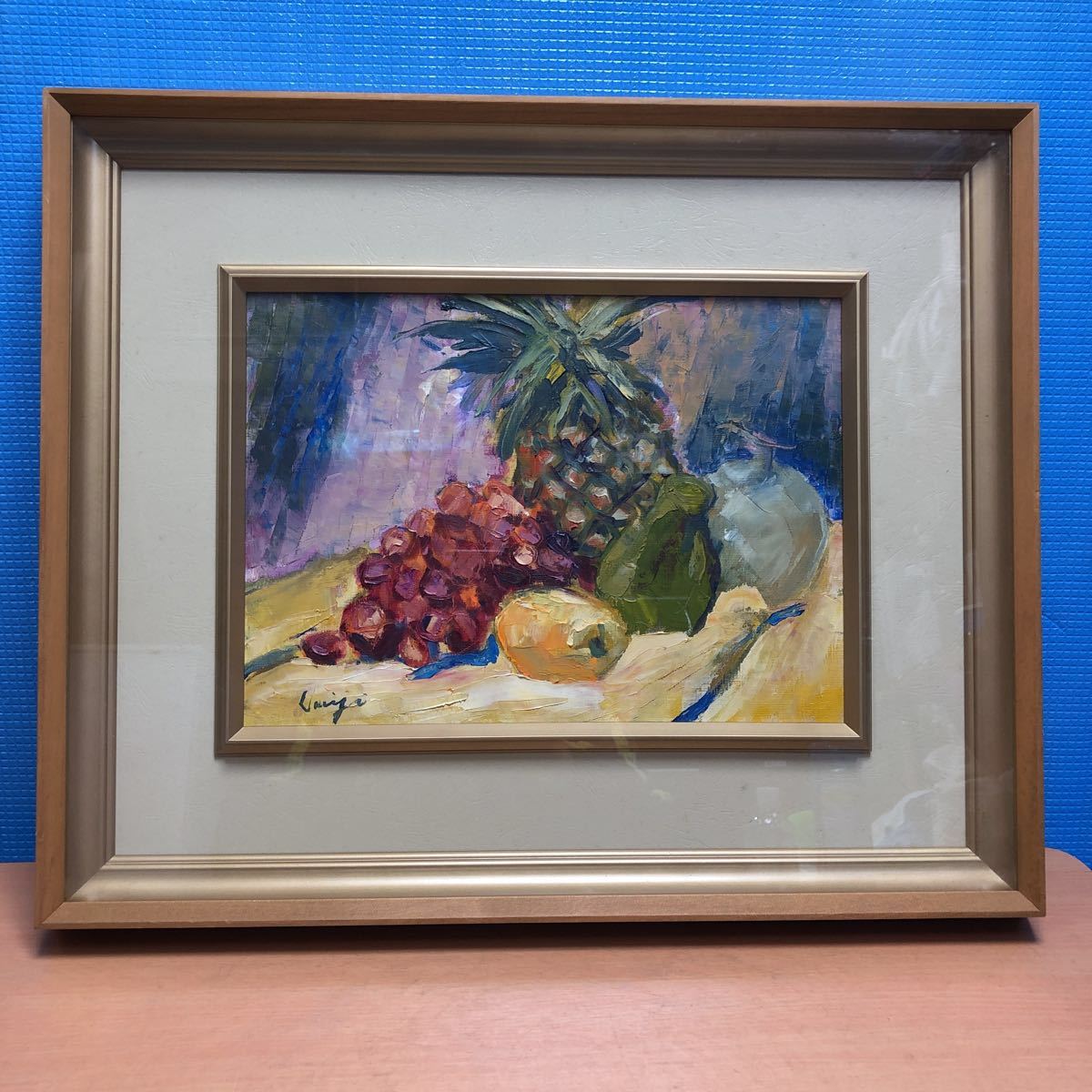 油絵　絵画　作者サイン入り 油絵 額入り 作者不明(サイン有り) 油彩 美術品 【公式通販】