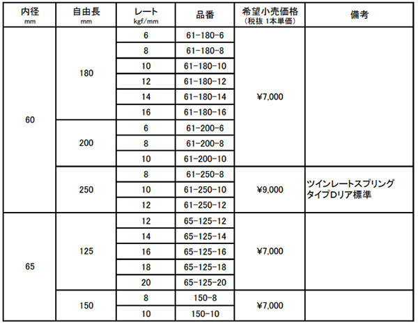 RG レーシングギア 車高調 ZXダンパー サーキット仕様 スプリング付